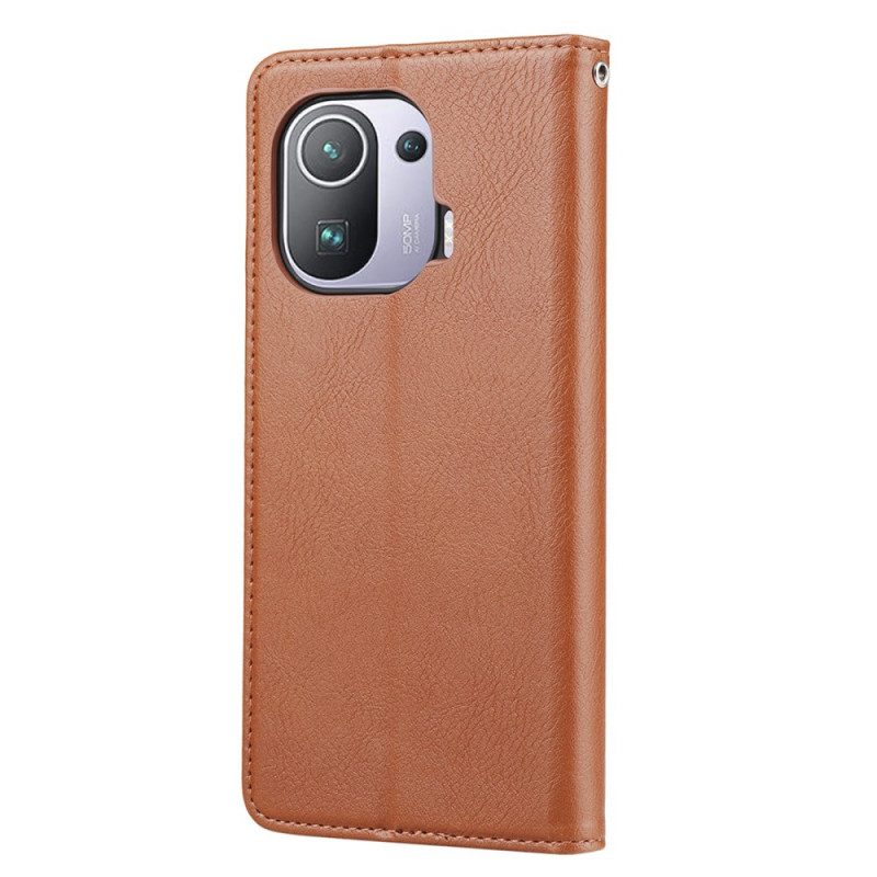 Bescherming Hoesje voor Xiaomi Mi 11 Pro Folio-hoesje Kaarthouder Van Imitatieleer