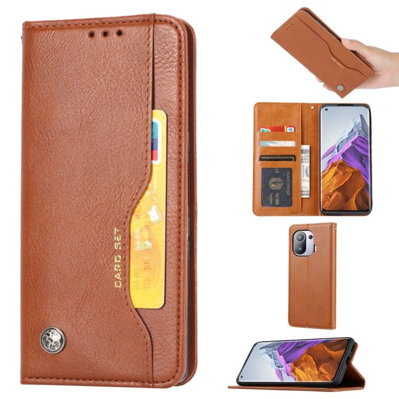 Bescherming Hoesje voor Xiaomi Mi 11 Pro Folio-hoesje Kaarthouder Van Imitatieleer