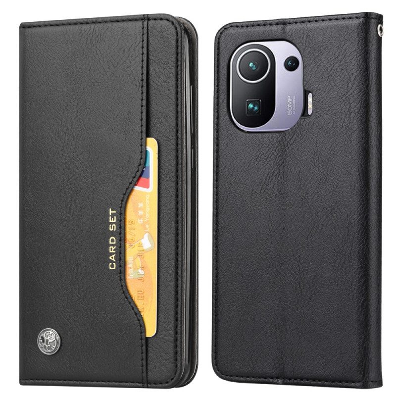 Bescherming Hoesje voor Xiaomi Mi 11 Pro Folio-hoesje Kaarthouder Van Imitatieleer