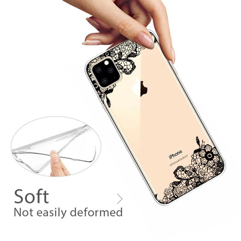 Hoesje voor iPhone 11 Pro Fijne Kant