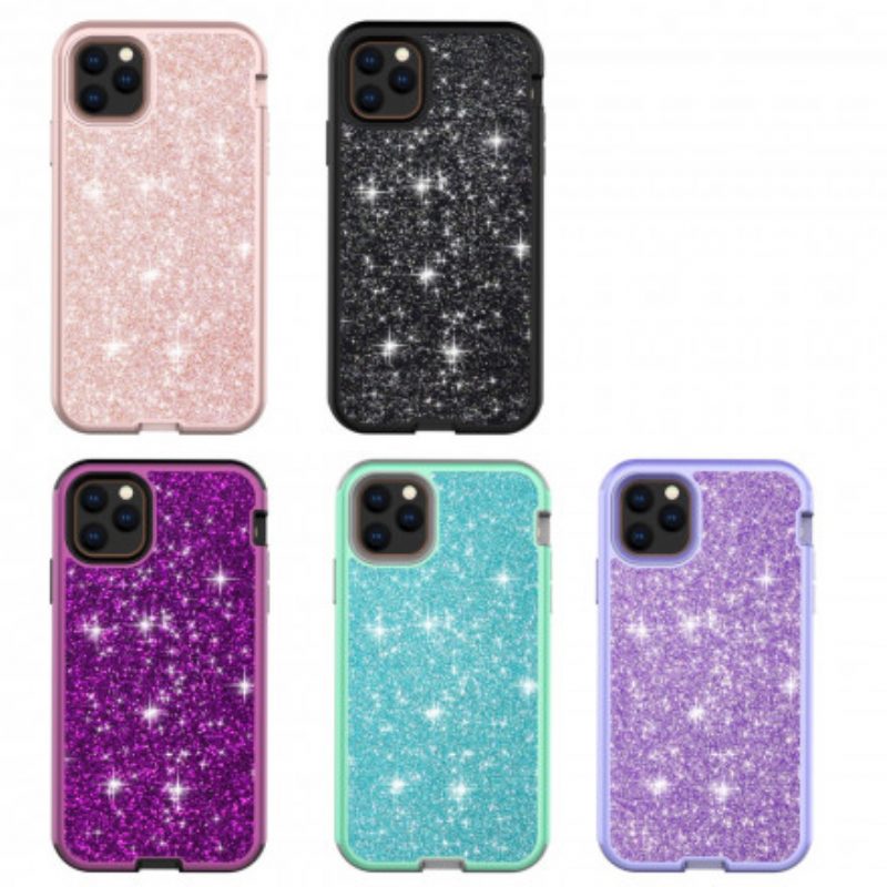 Telefoonhoesje voor iPhone 11 Pro Glitter Hybride