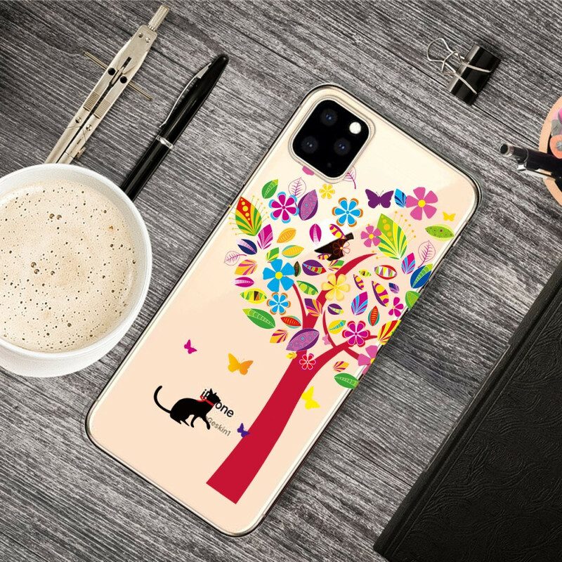 Telefoonhoesje voor iPhone 11 Pro Kat Onder De Boom