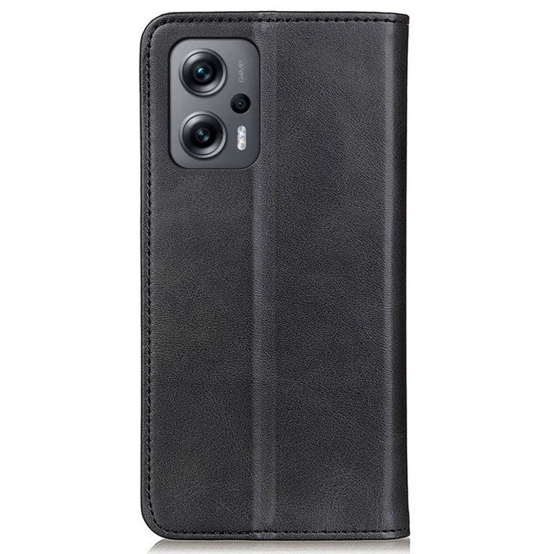 Bescherming Hoesje voor Poco X4 GT Folio-hoesje Gespleten Leer