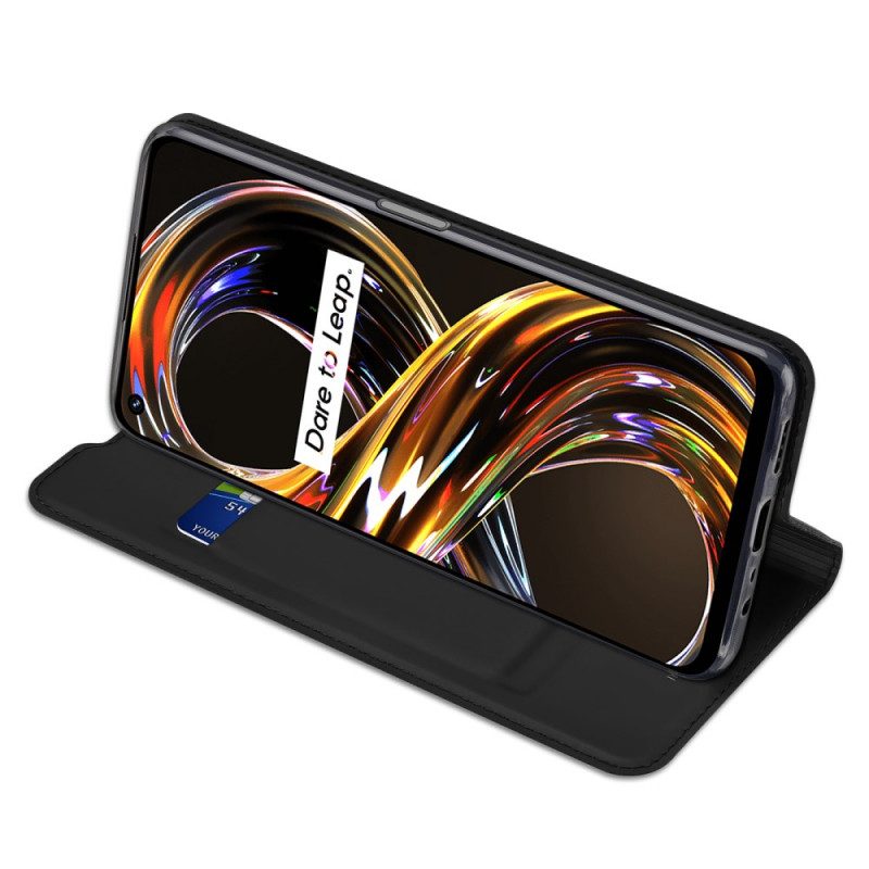 Bescherming Hoesje voor Realme 8i Folio-hoesje Skinpro Dux Ducis