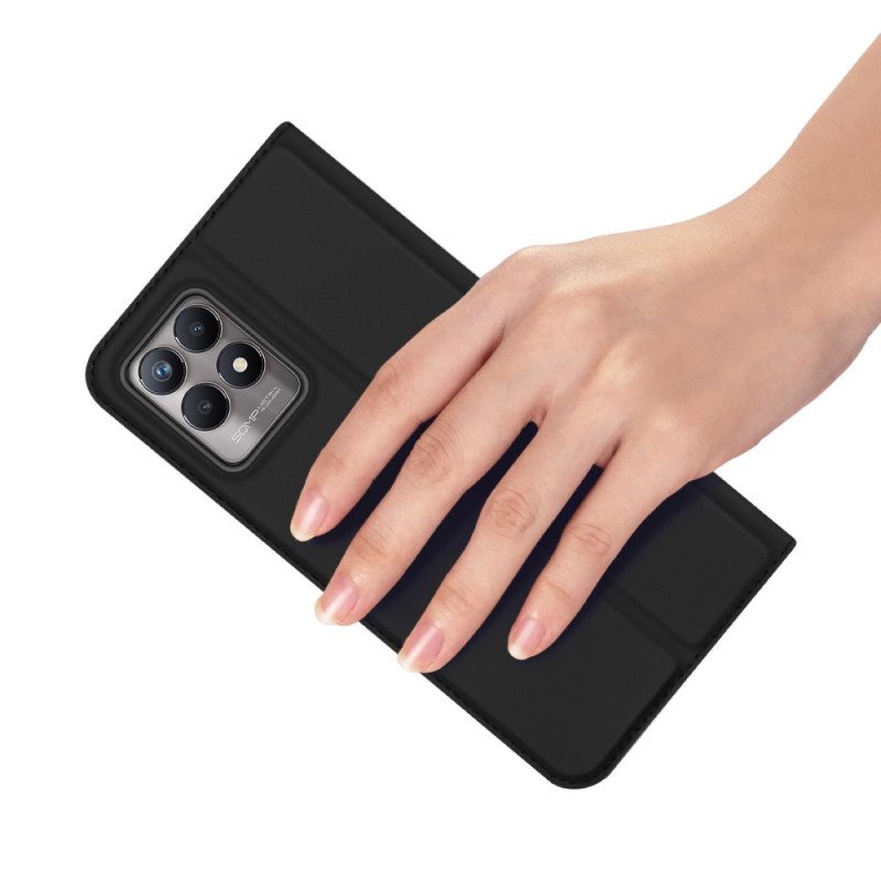 Bescherming Hoesje voor Realme 8i Folio-hoesje Skinpro Dux Ducis