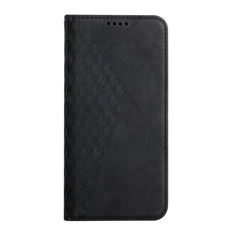 Bescherming Hoesje voor Realme 8 5G Folio-hoesje Geo Leereffect
