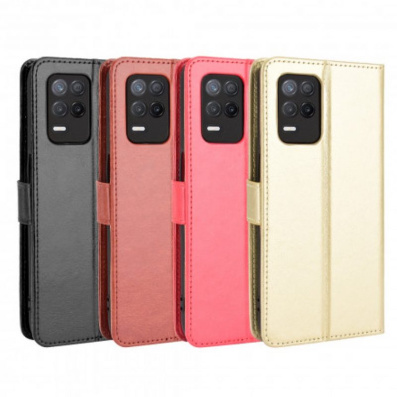 Folio-hoesje voor Realme 8 5G Flitsend Kunstleer