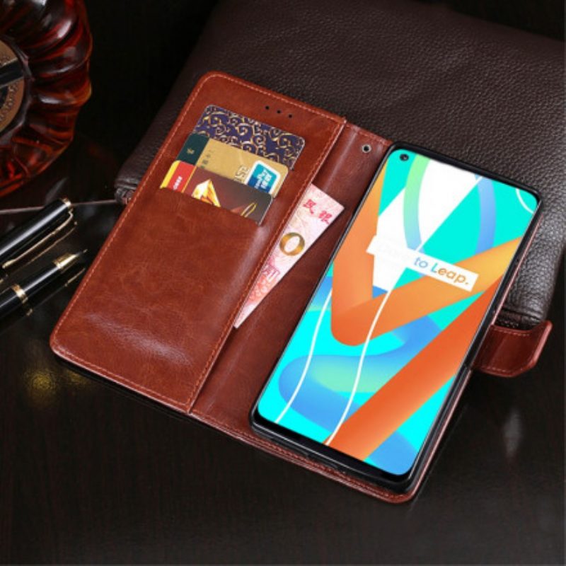 Folio-hoesje voor Realme 8 5G Imitatieleer Idewei