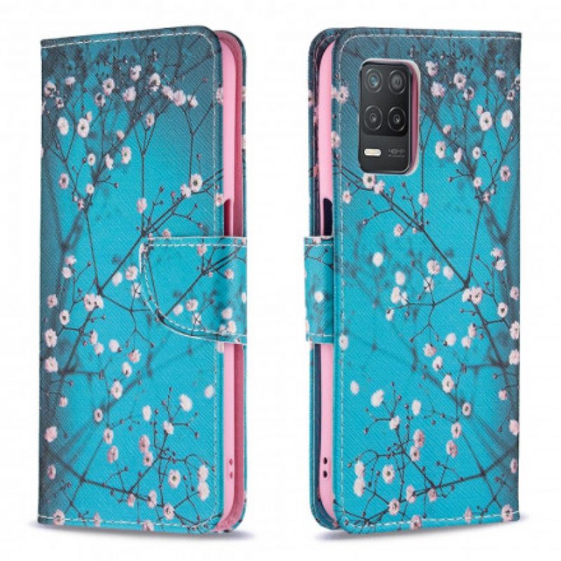 Leren Hoesje voor Realme 8 5G Bloeiende Tak