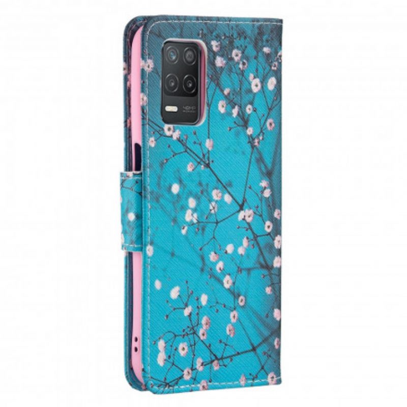 Leren Hoesje voor Realme 8 5G Bloeiende Tak