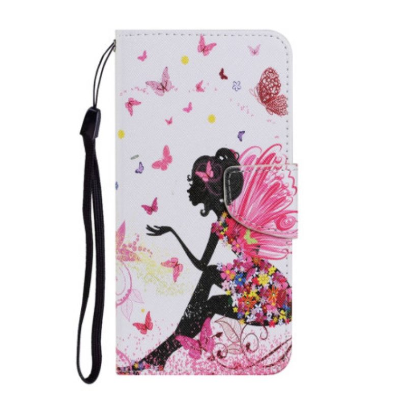 Folio-hoesje voor Samsung Galaxy A34 5G Fee Met Lanyard