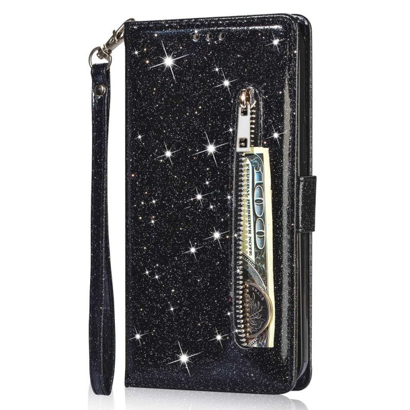 Folio-hoesje voor Samsung Galaxy A34 5G Glitter Portemonnee