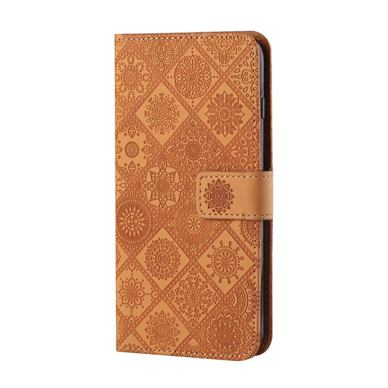 Folio-hoesje voor Samsung Galaxy A34 5G Tapijt Patroon
