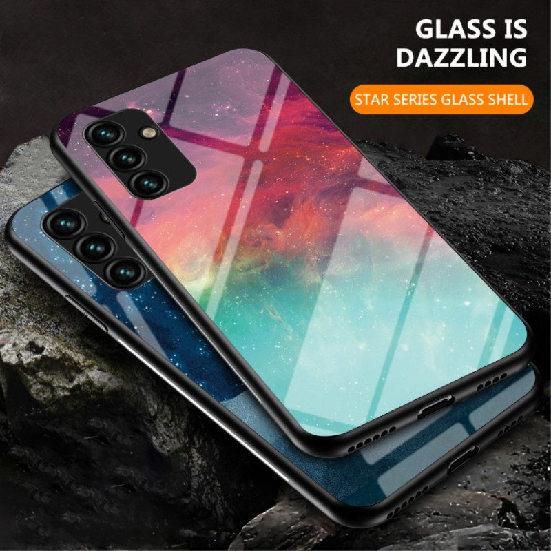 Hoesje voor Samsung Galaxy A34 5G Patroon Van Gehard Glas
