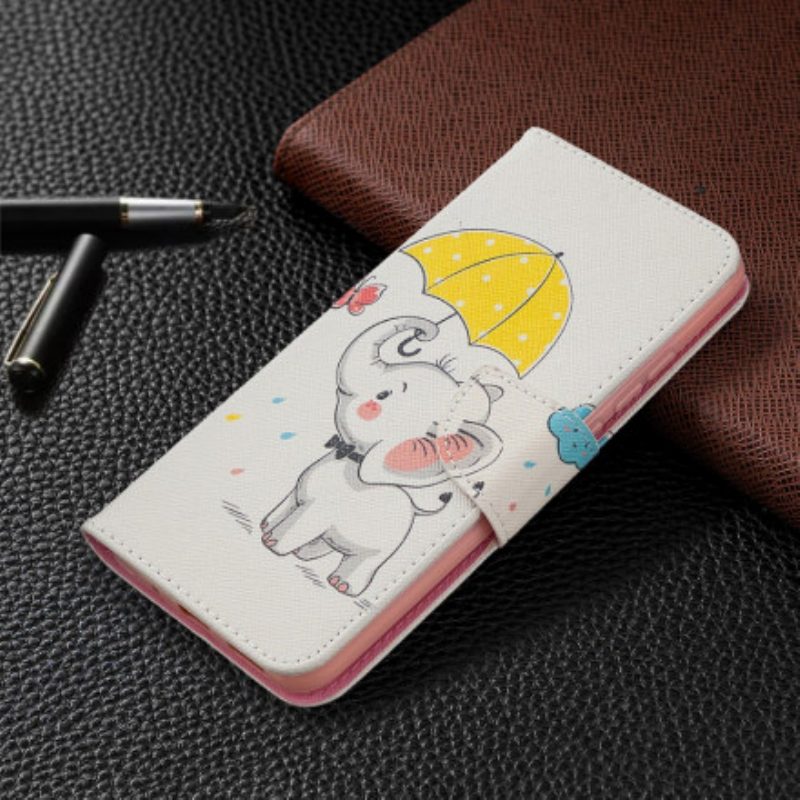Folio-hoesje voor Xiaomi Redmi 9C Baby Olifant