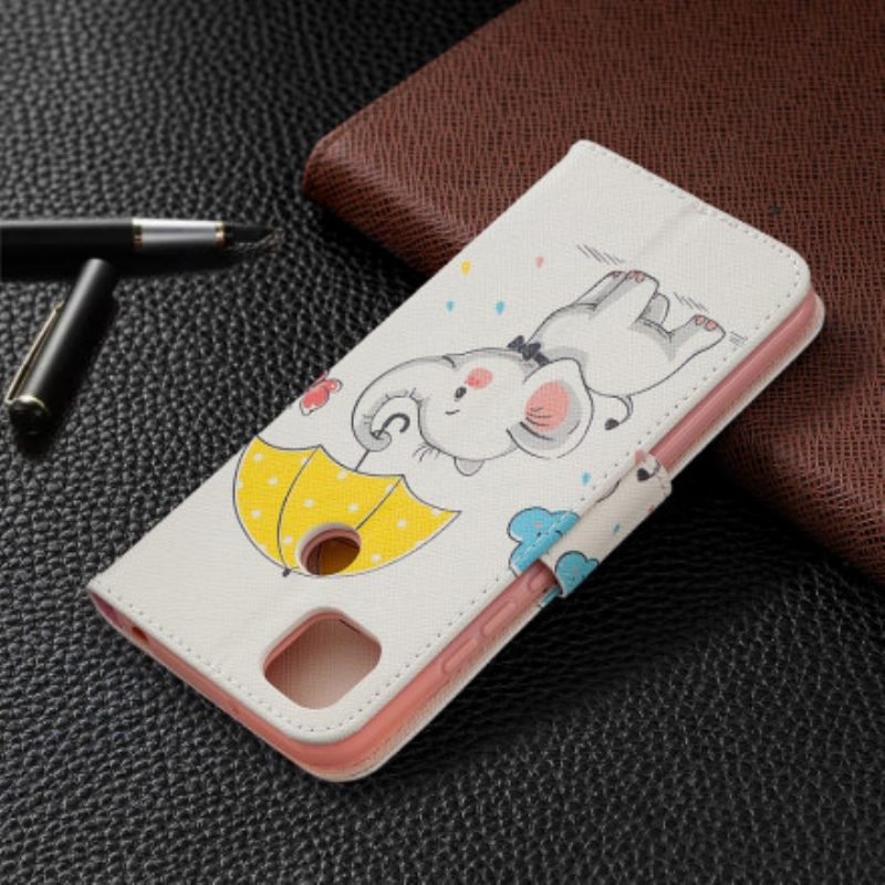 Folio-hoesje voor Xiaomi Redmi 9C Baby Olifant