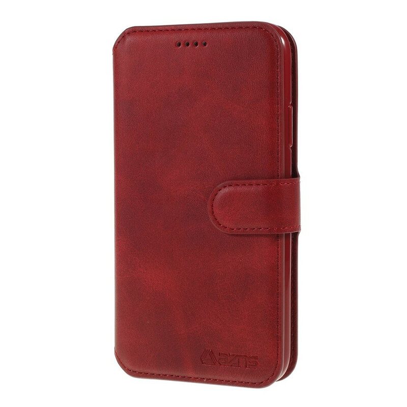 Folio-hoesje voor iPhone 11 Pro Max Azns Ledereffect