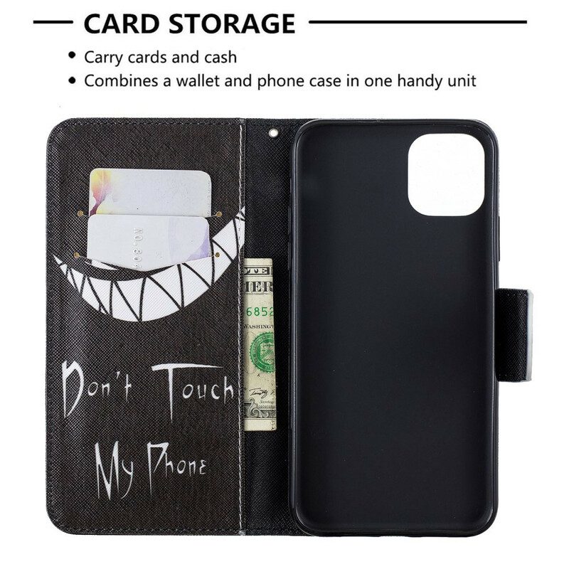 Folio-hoesje voor iPhone 11 Pro Max Duivels Telefoon