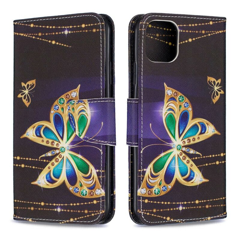 Folio-hoesje voor iPhone 11 Pro Max Ongelooflijke Vlinders