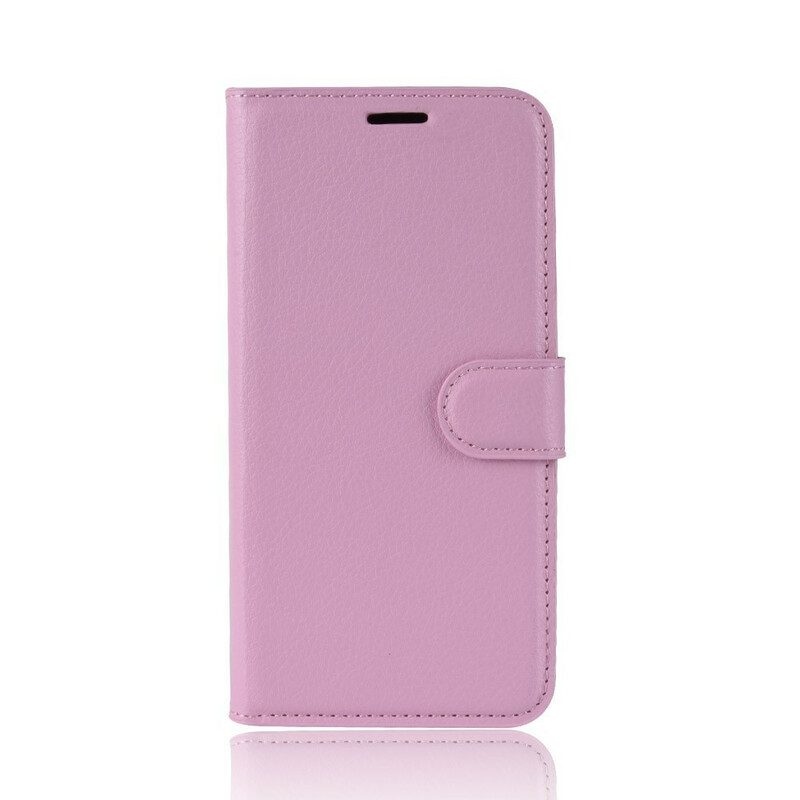 Folio-hoesje voor iPhone 11 Pro Max Premium Litchi-leereffect