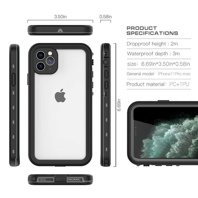 Telefoonhoesje voor iPhone 11 Pro Max Waterdichte Redpepper