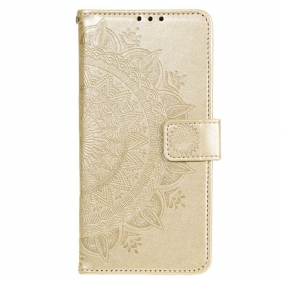 Folio-hoesje voor Xiaomi Redmi Note 11 / 11S Zon Mandala
