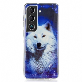 Hoesje voor Samsung Galaxy S22 Plus 5G Fluorescerende Wolf