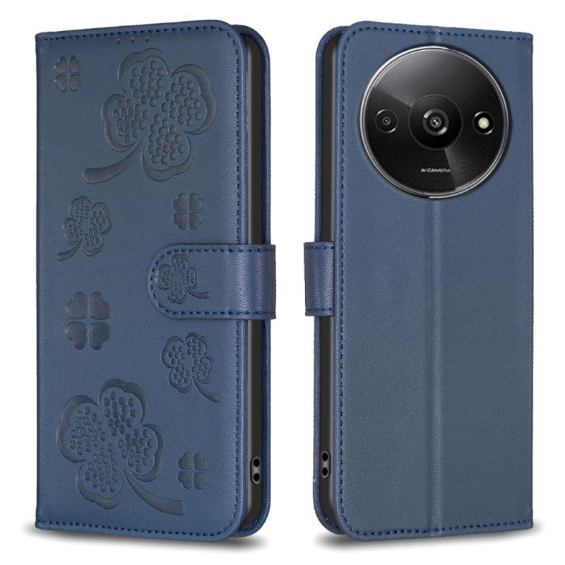 Folio-hoesje Poco C61 Telefoonhoesje Klavers