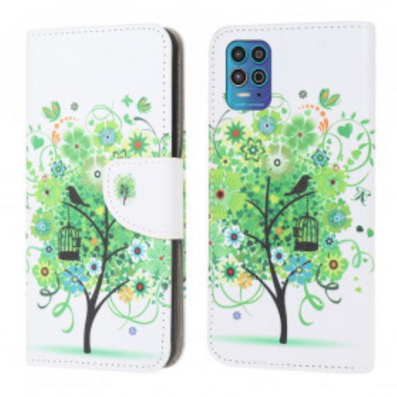 Folio-hoesje voor Moto G100 Bloeiende Boom