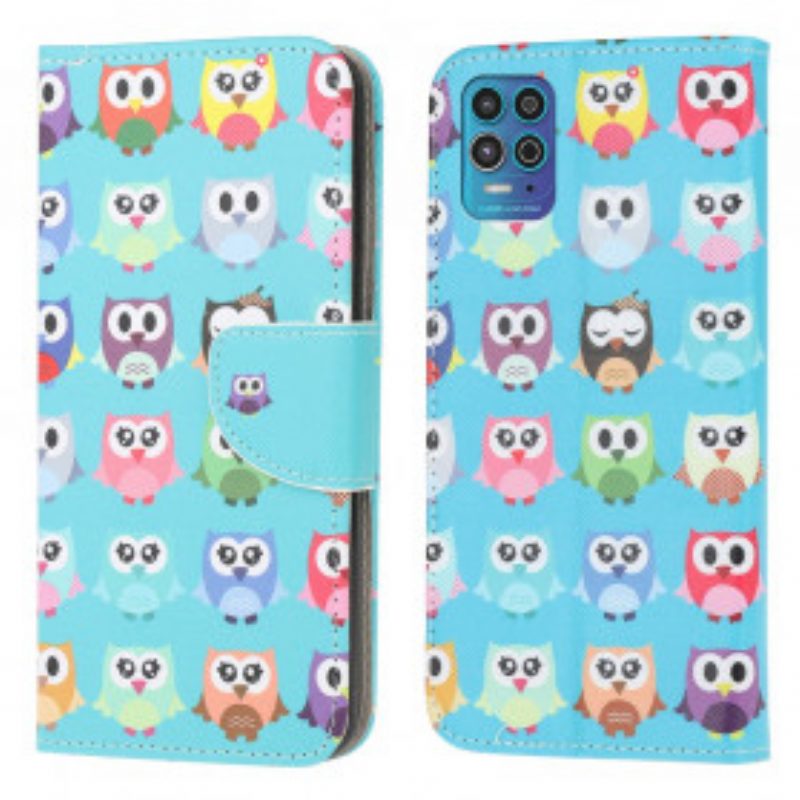 Folio-hoesje voor Moto G100 Uilen