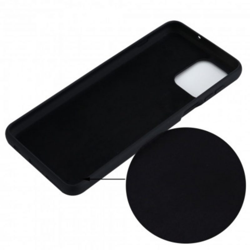 Hoesje voor Moto G100 Vloeibare Siliconen Met Lanyard