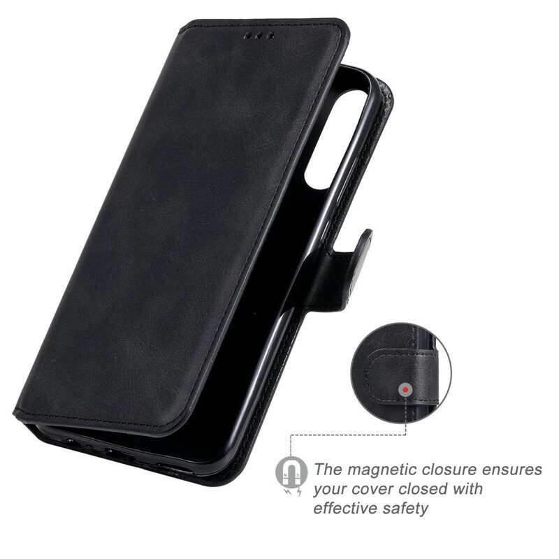 Folio-hoesje voor Huawei P40 Lite E Klassiek Leereffect