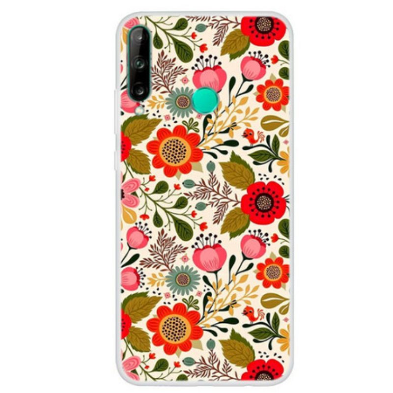 Hoesje voor Huawei P40 Lite E Bloemen Tapijt