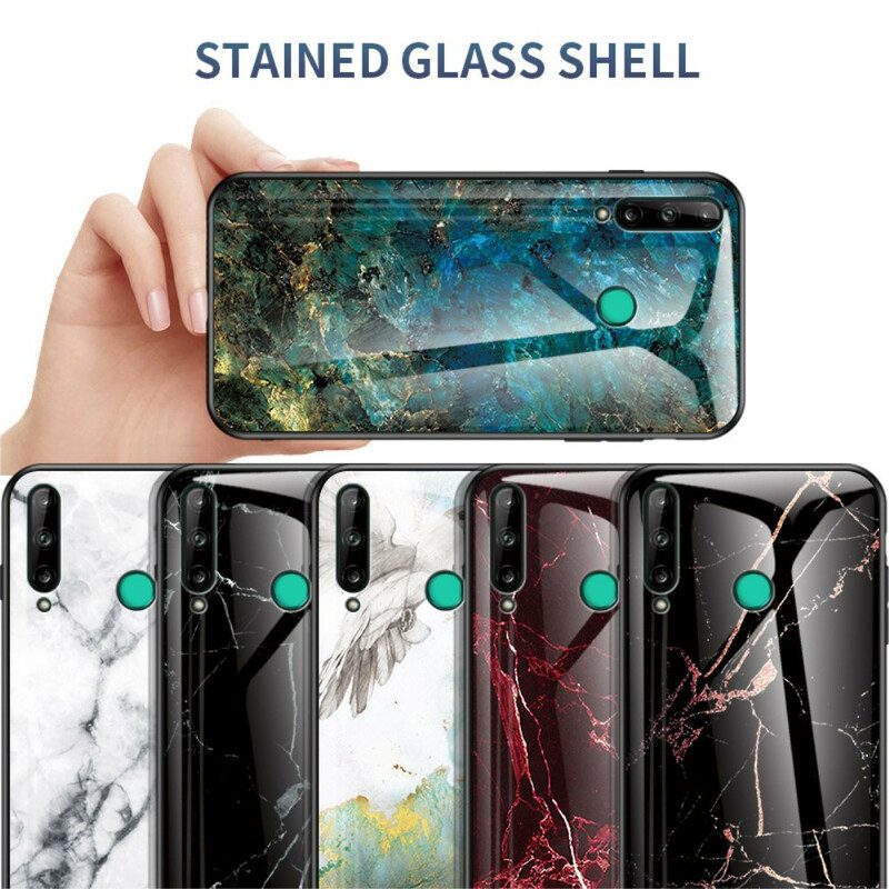 Hoesje voor Huawei P40 Lite E Premium Kleuren Gehard Glas