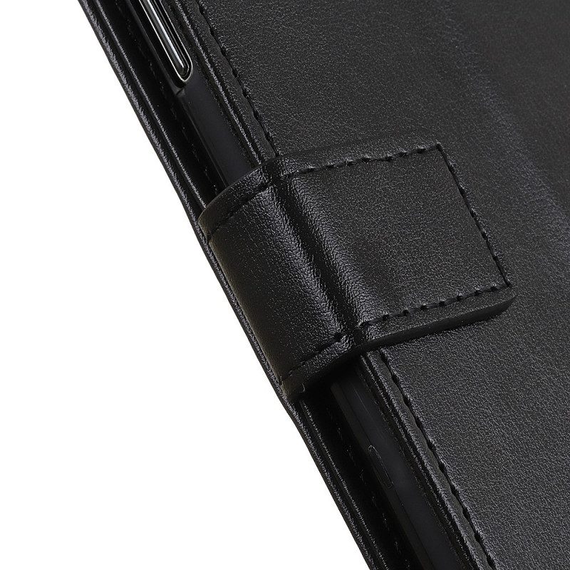 Folio-hoesje voor Realme 9i Klassieke Chique Stiksels