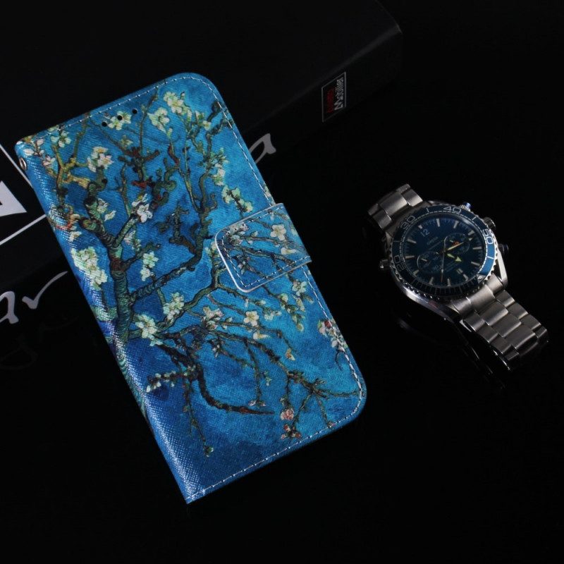 Leren Hoesje voor Realme 9i Bloeiende Takken