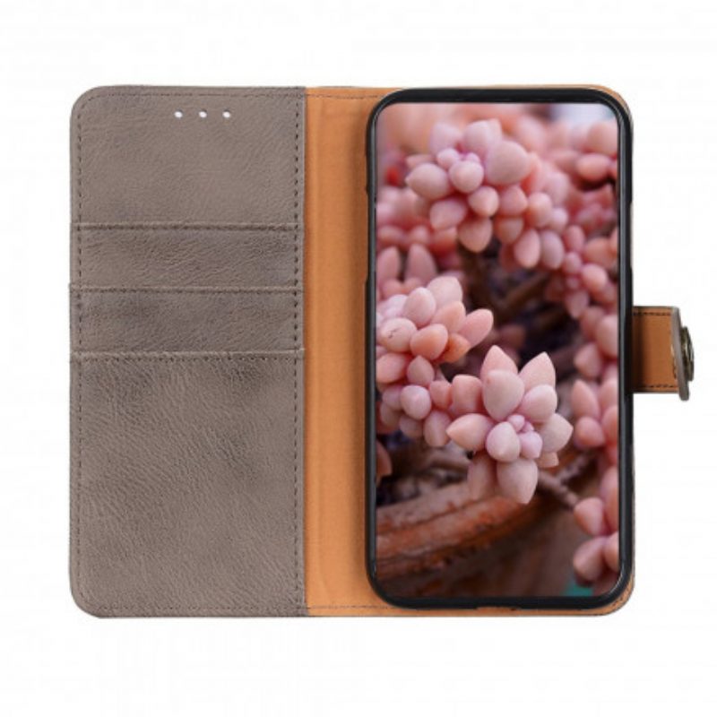 Folio-hoesje voor Sony Xperia 1 III Imitatieleer Khazneh