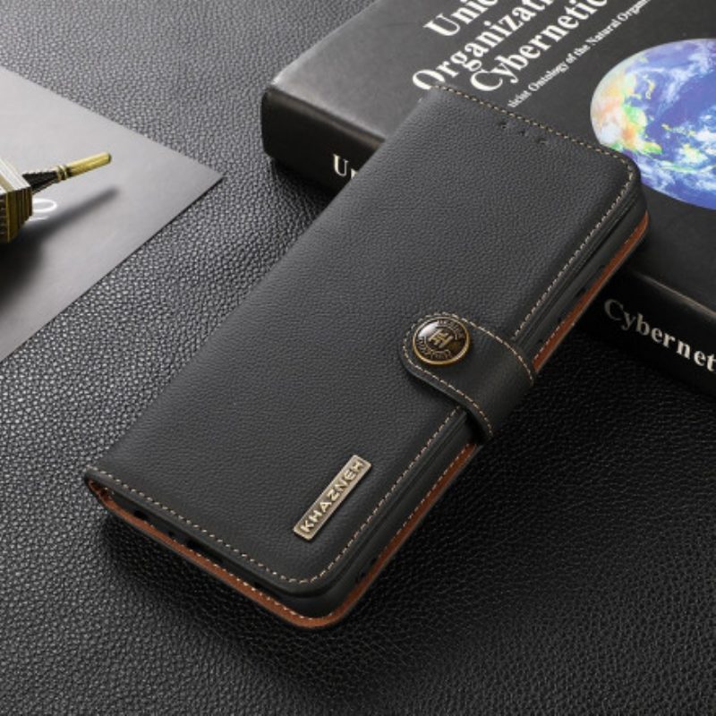 Folio-hoesje voor Sony Xperia 1 III Imitatieleer Khazneh Rfid