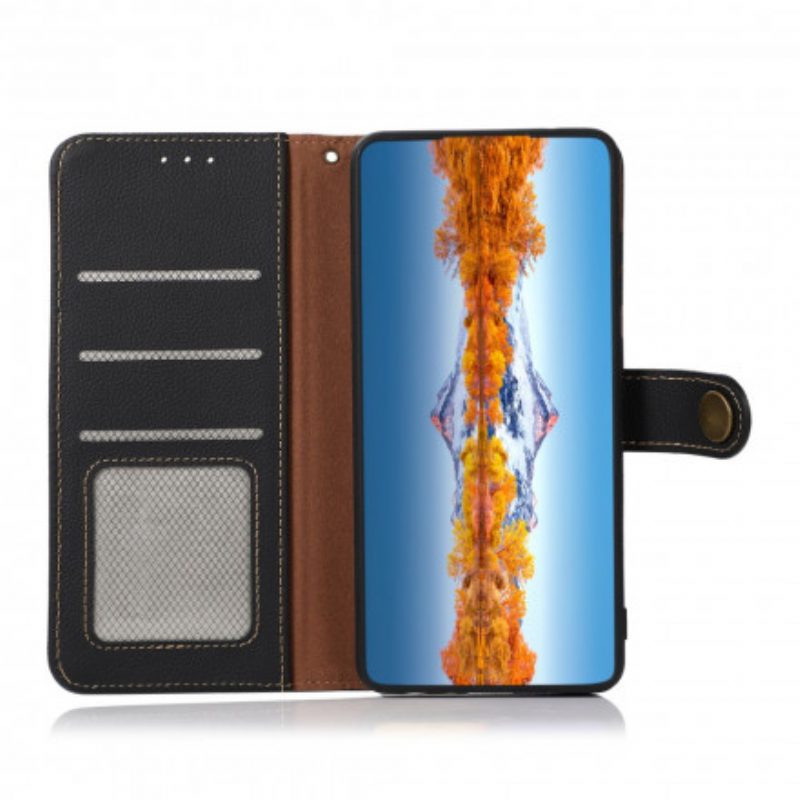 Folio-hoesje voor Sony Xperia 1 III Imitatieleer Khazneh Rfid