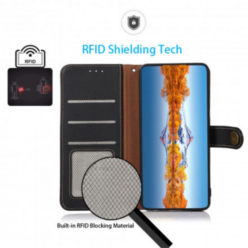 Folio-hoesje voor Sony Xperia 1 III Imitatieleer Khazneh Rfid