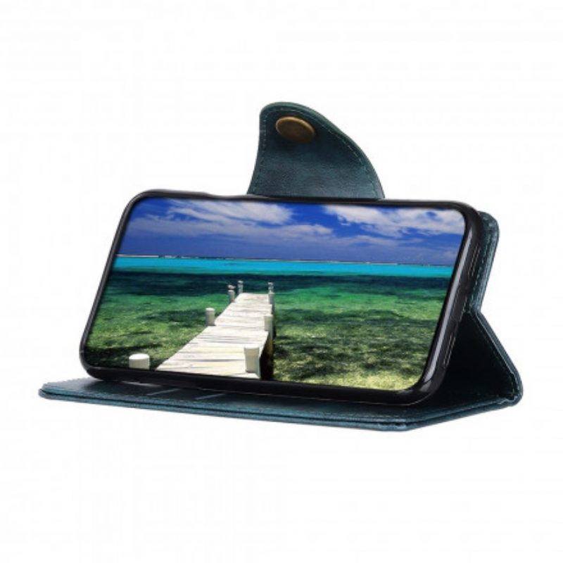 Folio-hoesje voor Sony Xperia 1 III Kunstleer Lakknoop