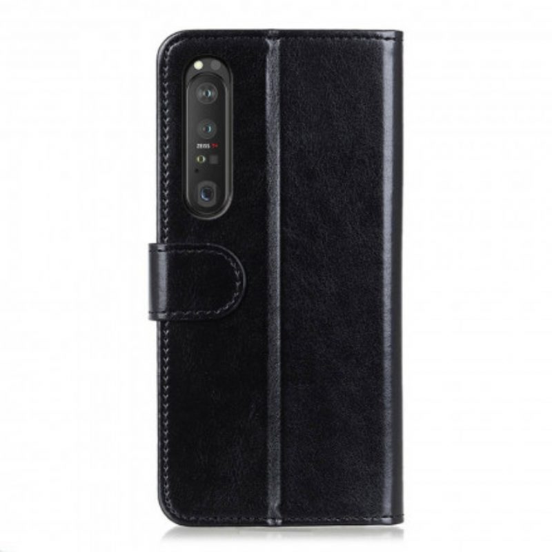 Leren Hoesje voor Sony Xperia 1 III Finesse Van Kunstleer