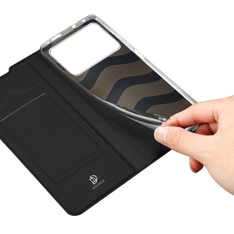 Bescherming Hoesje voor Poco X4 Pro 5G Folio-hoesje Skinpro Dux Ducis