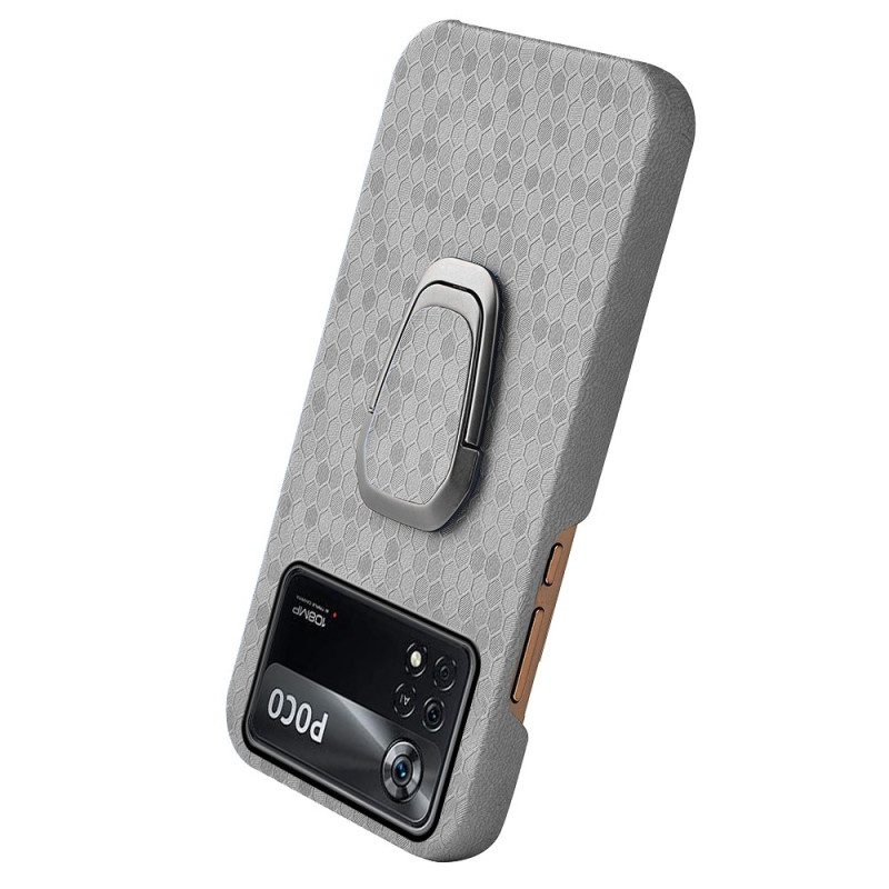 Hoesje voor Poco X4 Pro 5G Honingraattextuur Met Ondersteuning