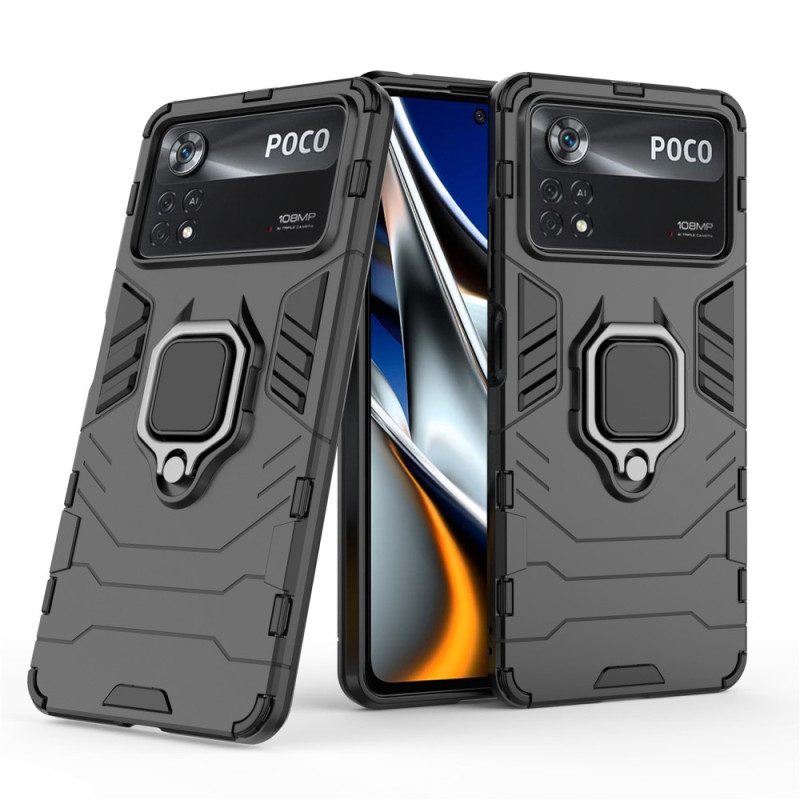 Hoesje voor Poco X4 Pro 5G Ringbestendig