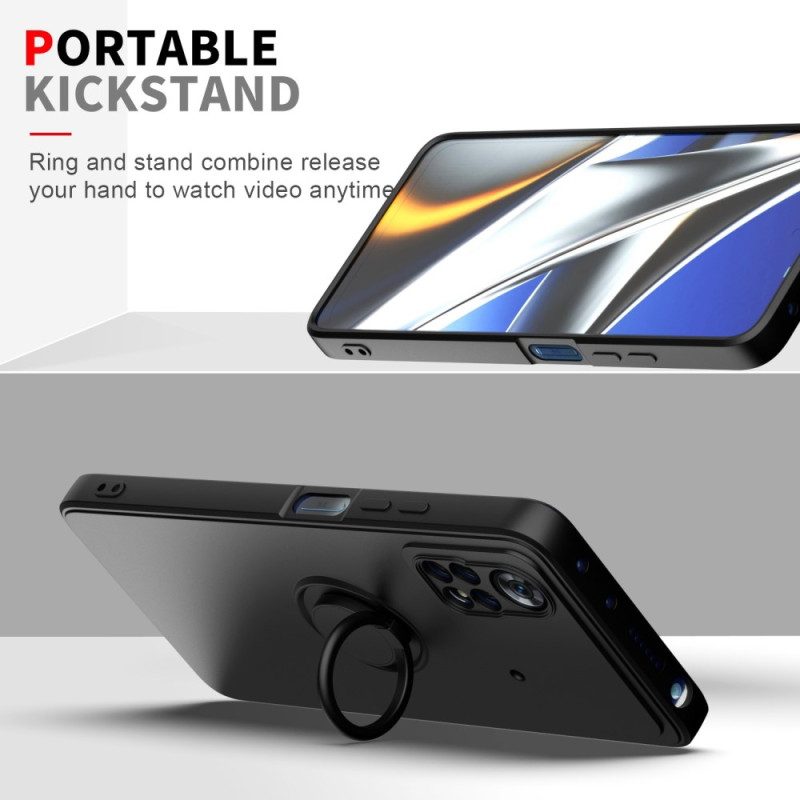Hoesje voor Poco X4 Pro 5G Verenigde Ringbeugel