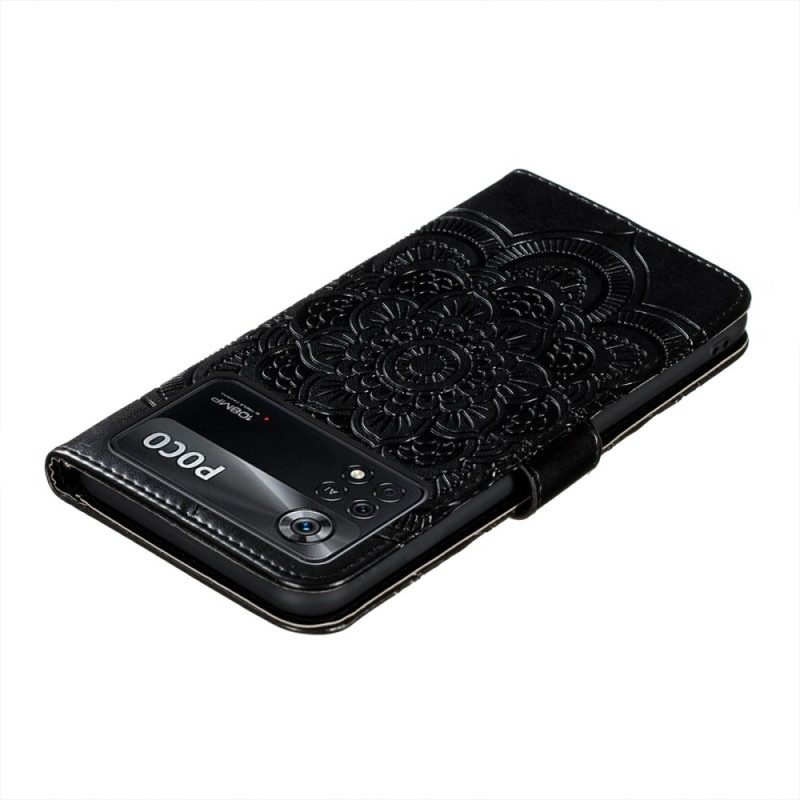 Leren Hoesje voor Poco X4 Pro 5G Mandala Met Koord