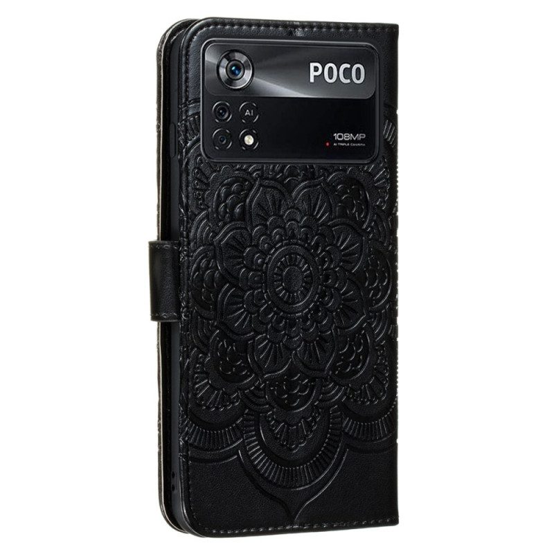 Leren Hoesje voor Poco X4 Pro 5G Mandala Met Koord