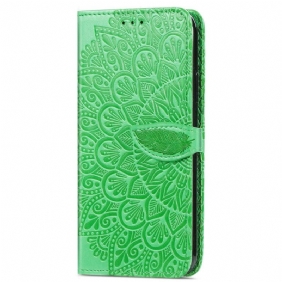 Leren Hoesje voor Poco X4 Pro 5G Stammen Bladeren