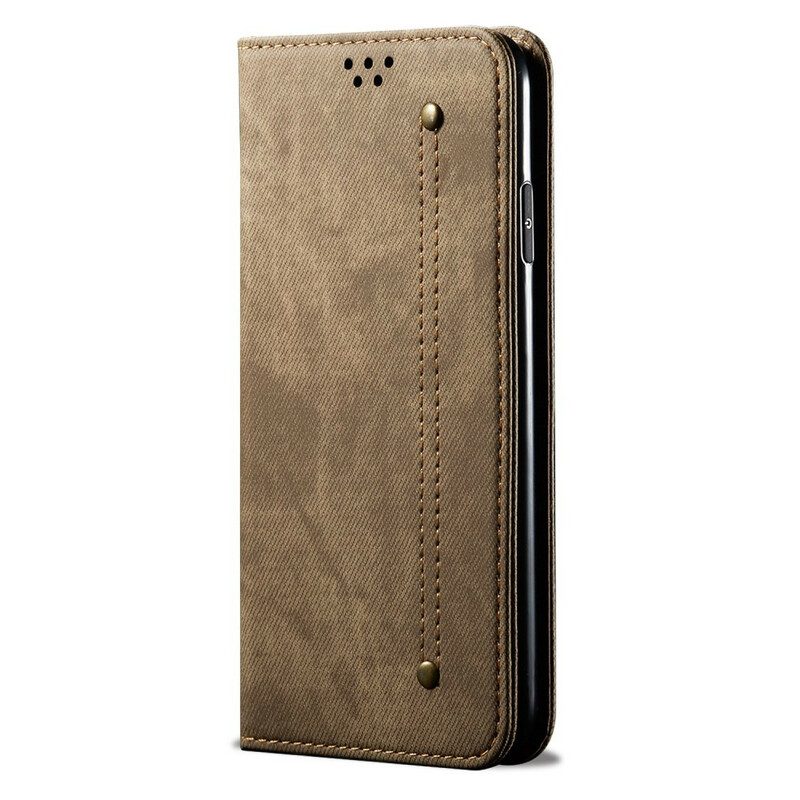 Bescherming Hoesje voor Xiaomi Mi Note 10 / 10 Pro Folio-hoesje Spijkerstof